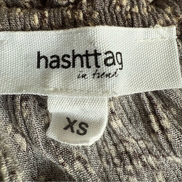 Hashttag in trend long sleeves Grey Floral Women's Boho Peasant Blouse size XS - Picture 9 of 11